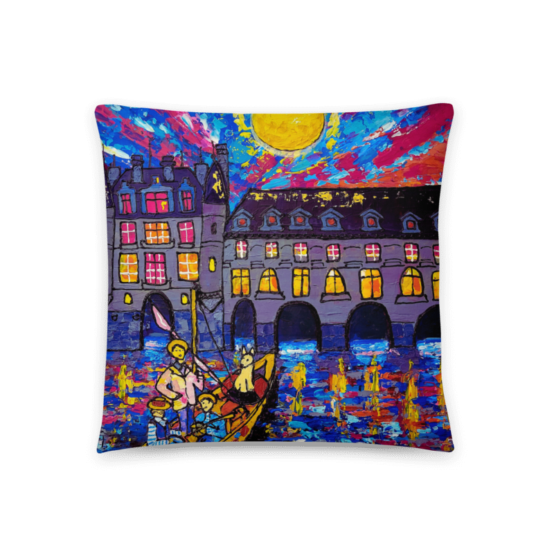 Printed cushion, Château de Chenonceau