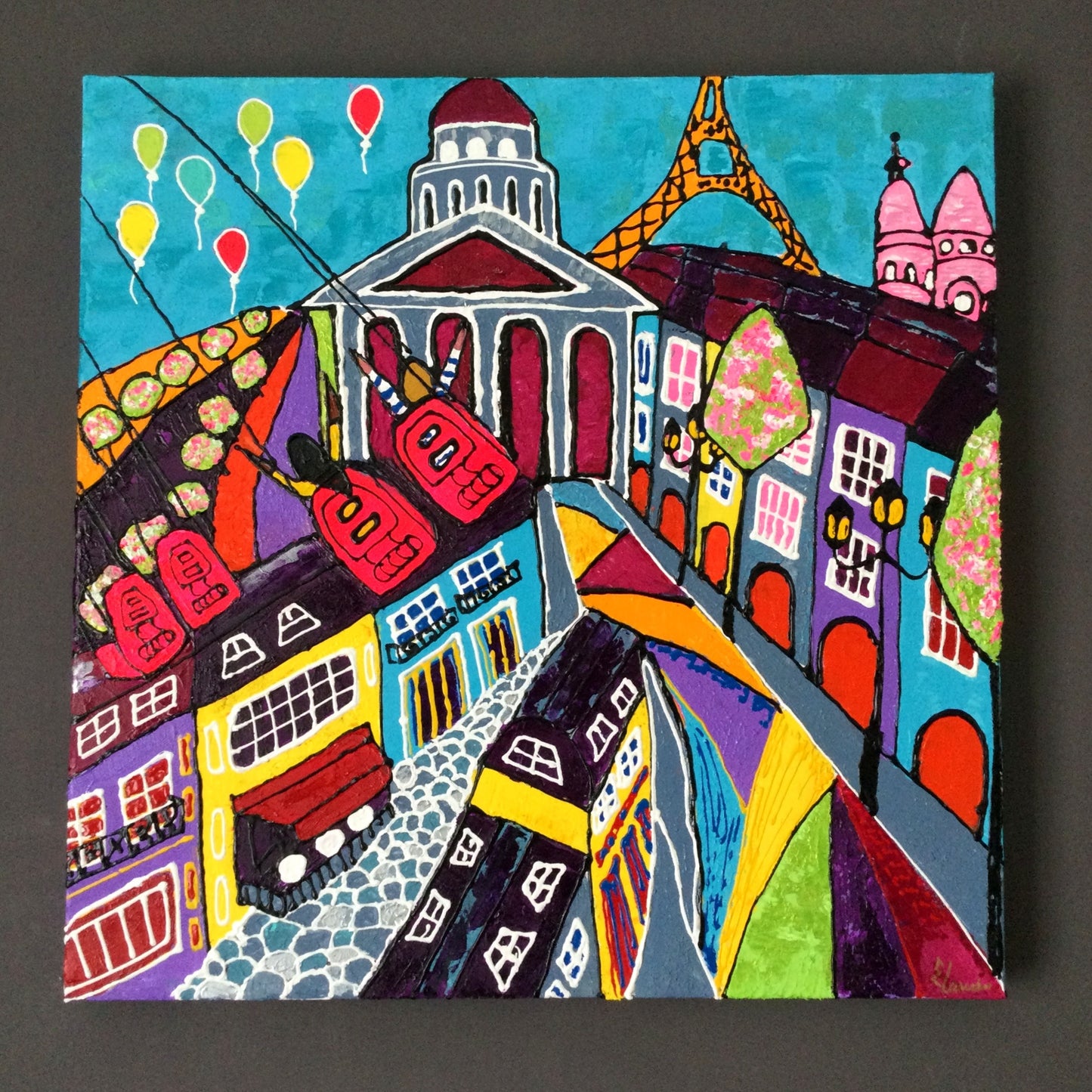 "Paris Éternel" – Peinture originale sur toile 