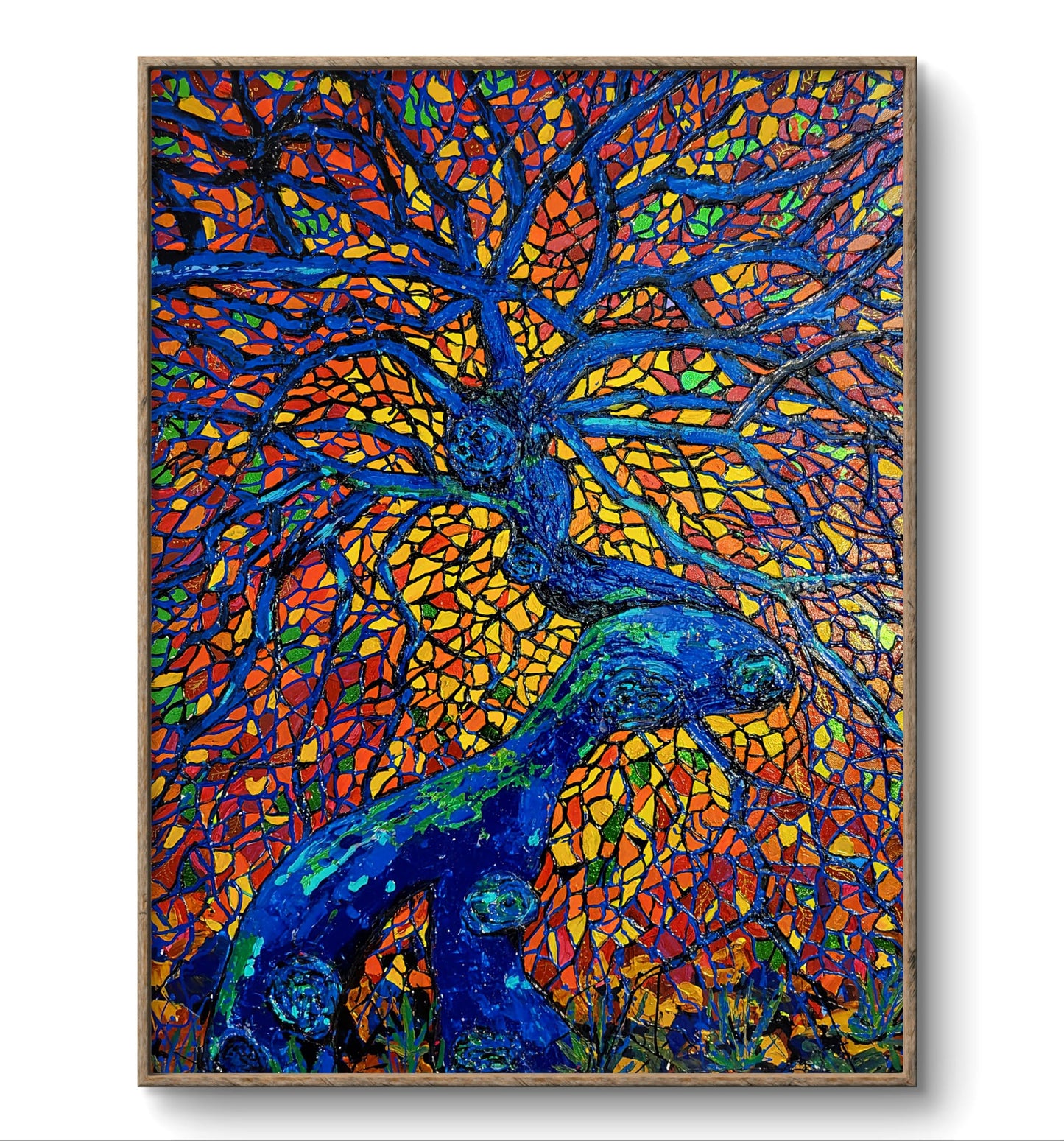 "L’Arbre de Feu" – Peinture originale de la série « Arbres de lumière »