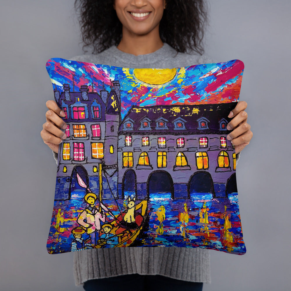 Printed cushion, Château de Chenonceau