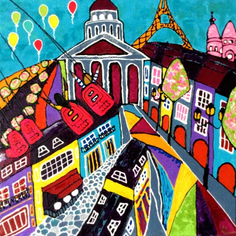 "Paris Éternel" – Peinture originale sur toile 