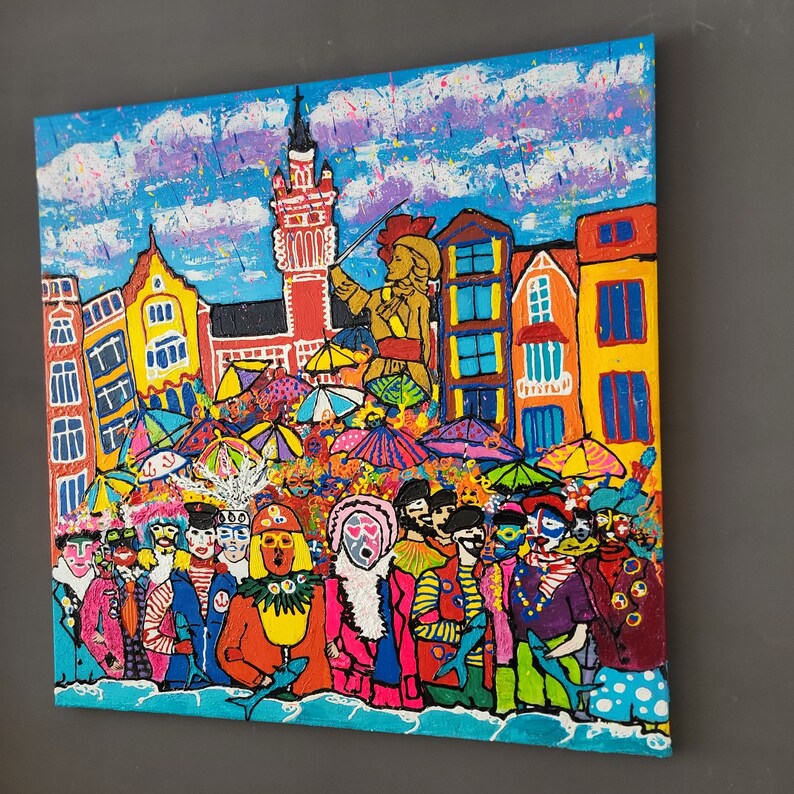 "Carnaval de Dunkerque" – Peinture originale sur toile