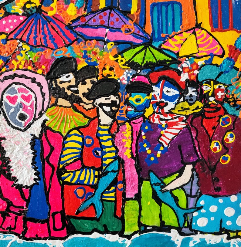 "Carnaval de Dunkerque" – Peinture originale sur toile