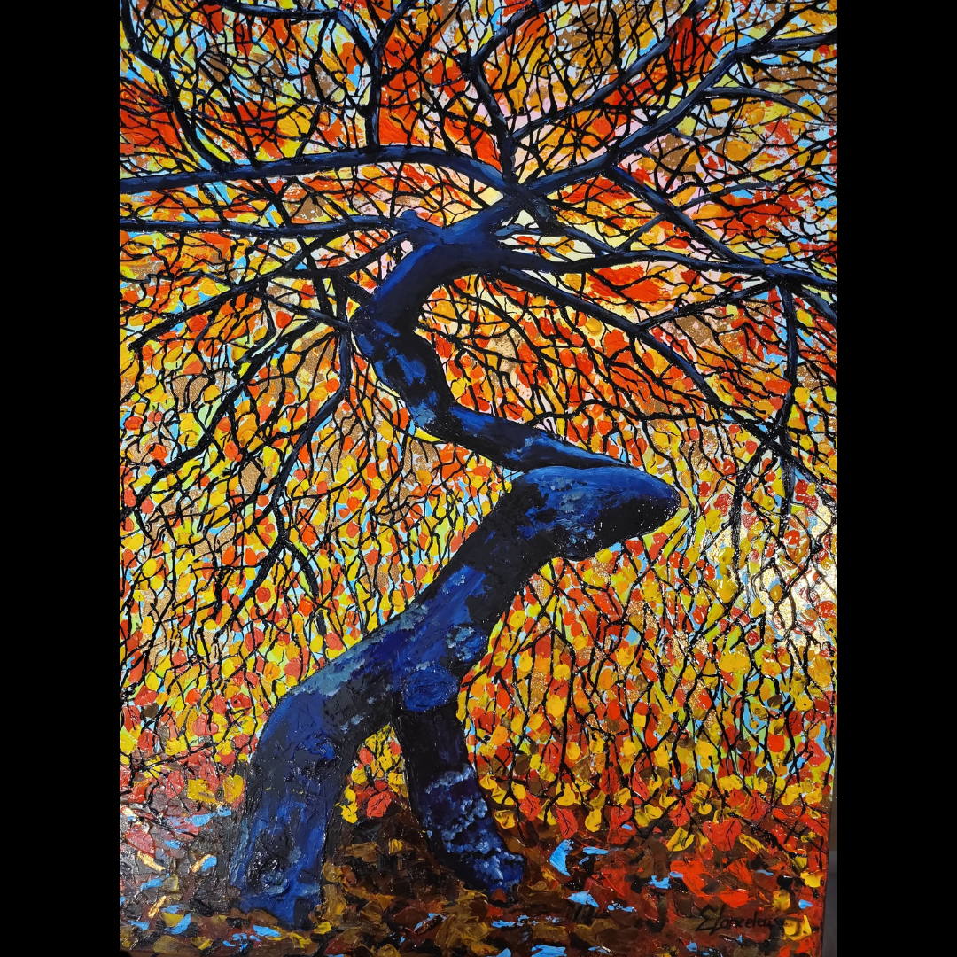 Couleurs d'automne, peinture, acrylique sur toile, Œuvre d'art originale (One Of A Kind)