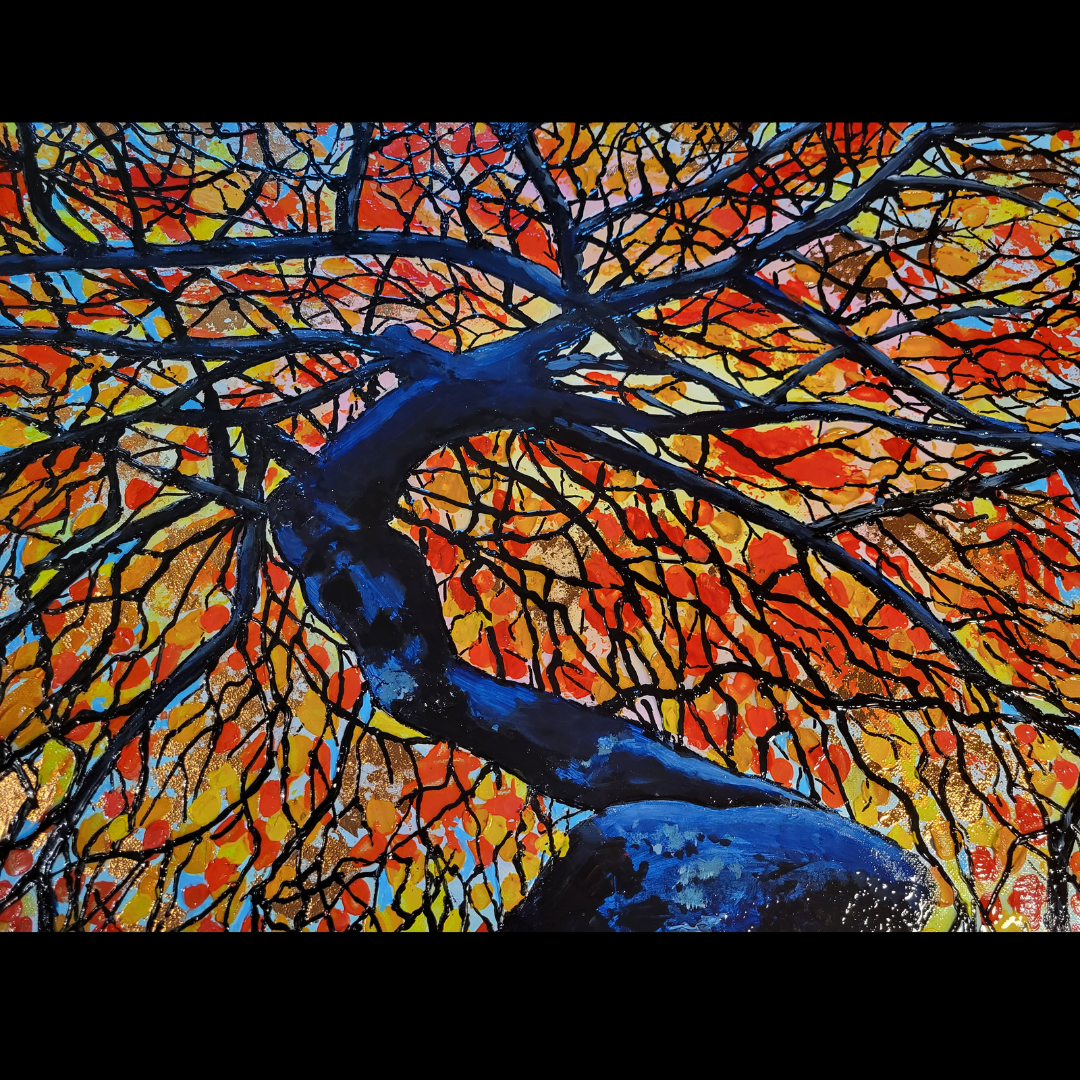 Couleurs d'automne, peinture, acrylique sur toile, Œuvre d'art originale (One Of A Kind)