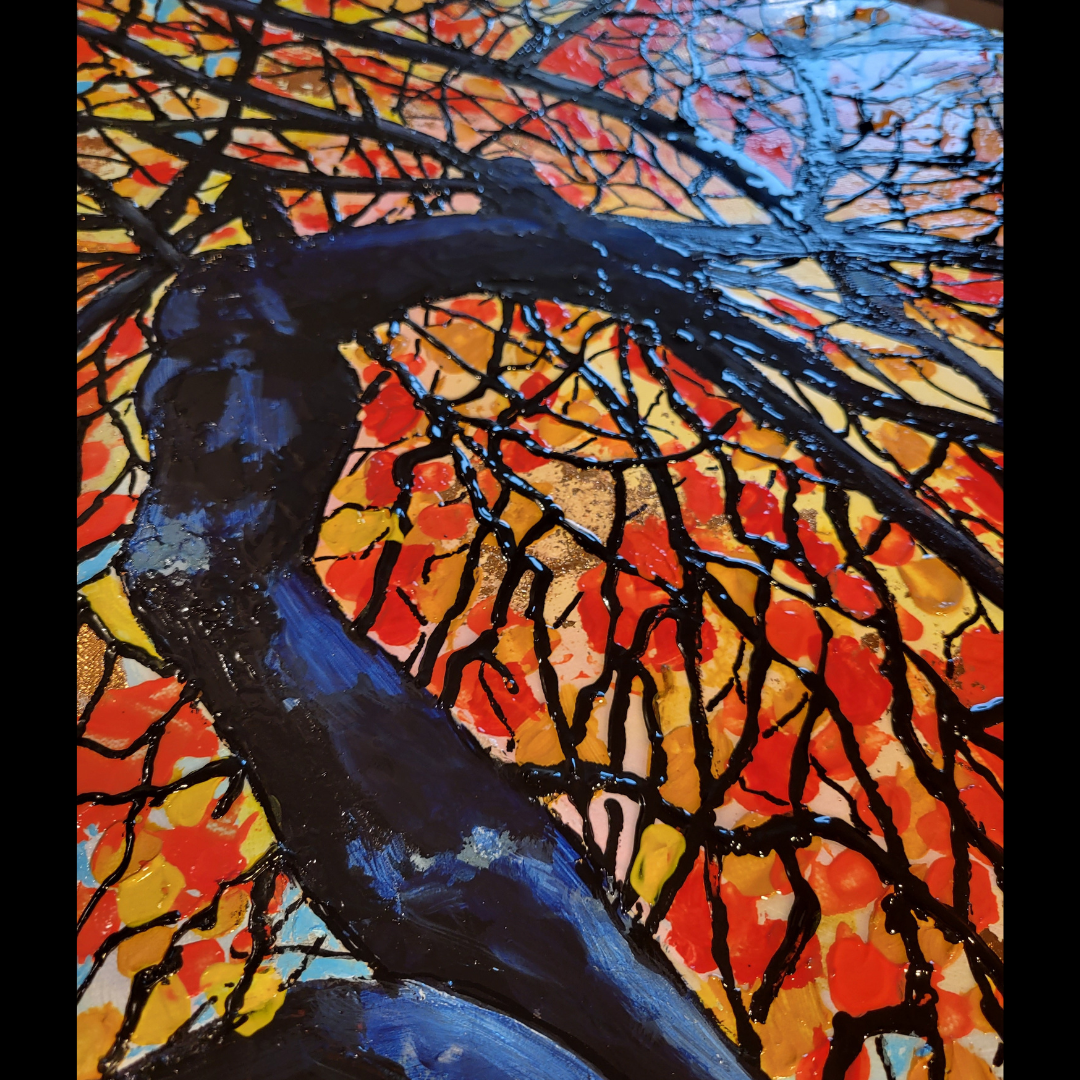 Couleurs d'automne, peinture, acrylique sur toile, Œuvre d'art originale (One Of A Kind)