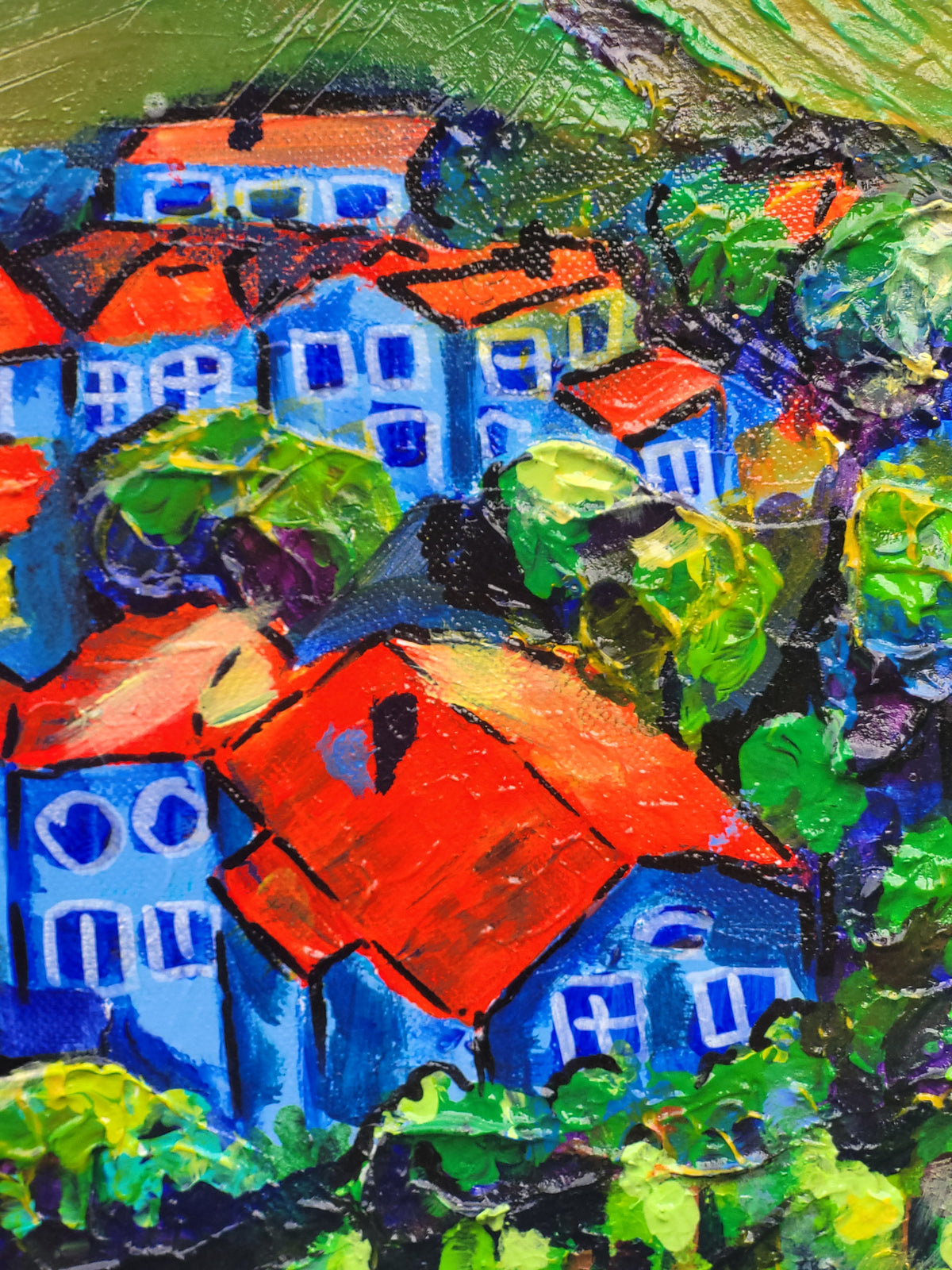 "The Lights of Dawn" – Original painting from the series "Champagne Balloons"